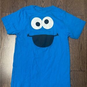 Nickelodeon Blue Cookie Monster Graphic Tee size S